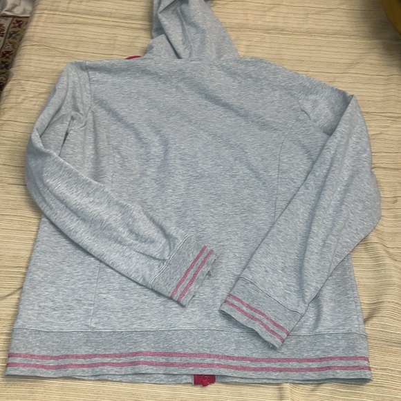 The North Face Jacket Gray Pink Hoodie jacket Size XL womens Zipper jacket - Picture 13 of 14